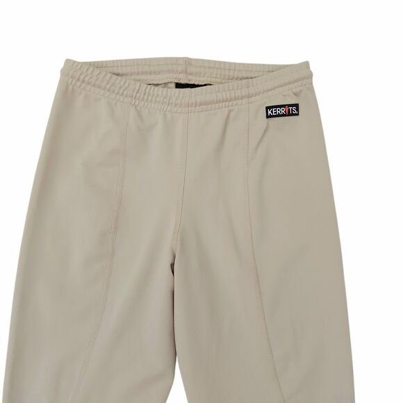 Kerrits Breeches Girls Large Beige Knee Patch Full Seat Equestrian Stretch - Picture 2 of 11